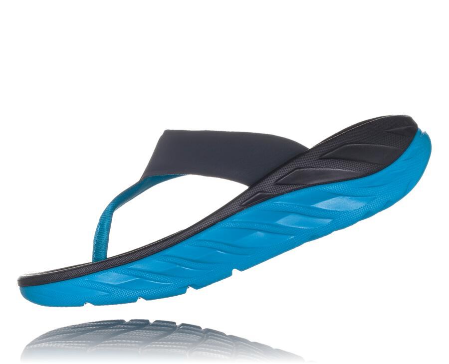 Sandals Womens - Hoka One One ORA Recovery Flip - Navy - SWFQHYU-34